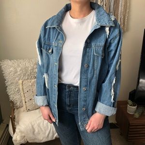 Ripped Denim Jacket